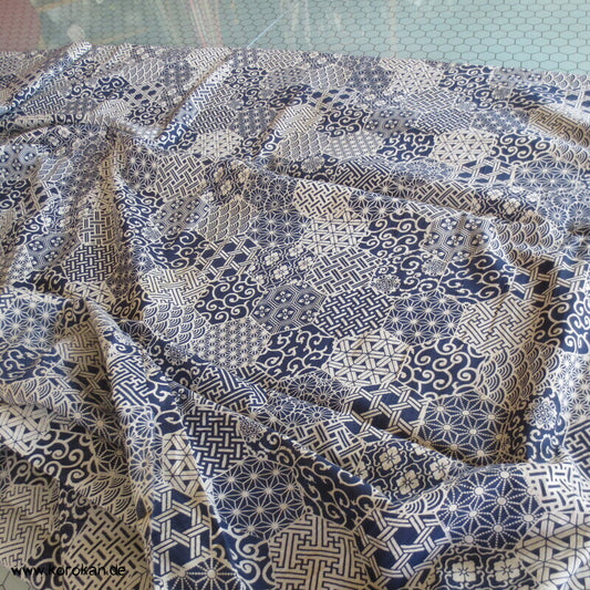 feinster Baumwollbatist Japan Kikko Musterpatchwork