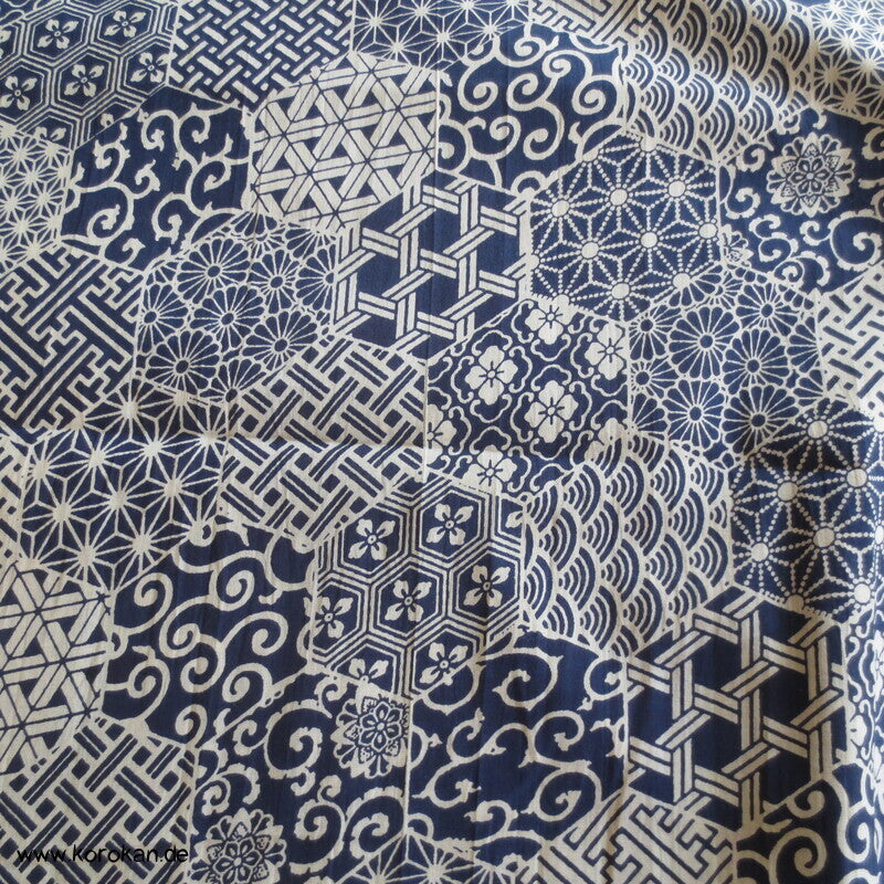 feinster Baumwollbatist Japan Kikko Musterpatchwork