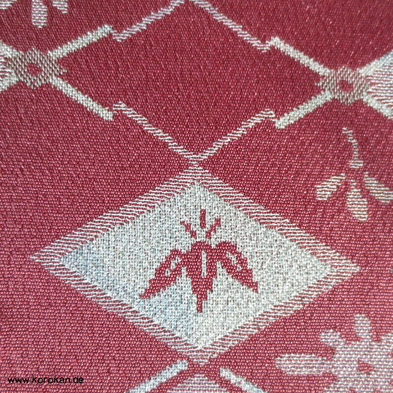 Diamantrauten, Bambus, Blüten Kimono Seiden Jacquard