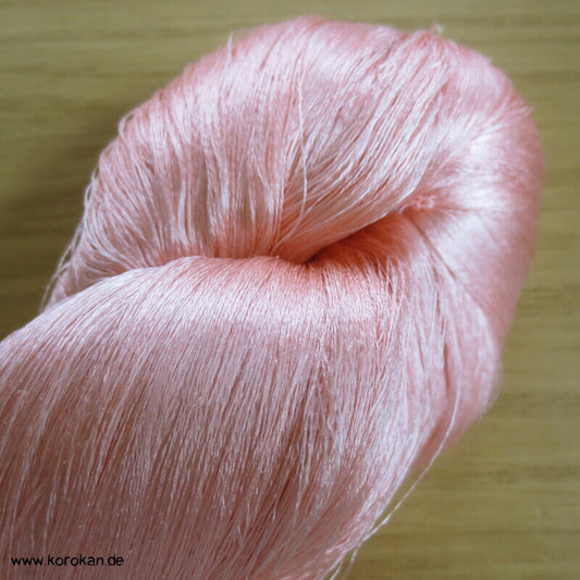 altrosa blush Seidengarn zum Weben aus japanischer Obi Werkstatt