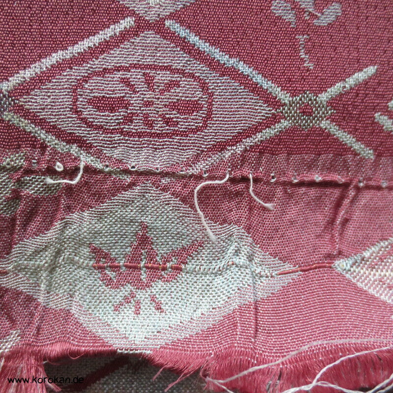 Diamantrauten, Bambus, Blüten Kimono Seiden Jacquard