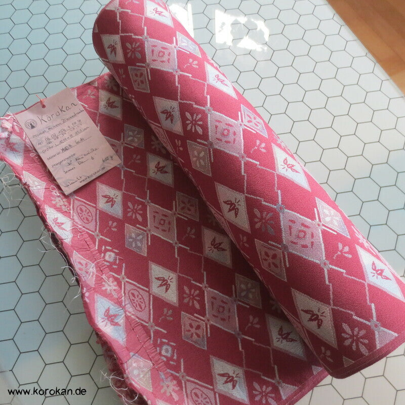 Diamantrauten, Bambus, Blüten Kimono Seiden Jacquard