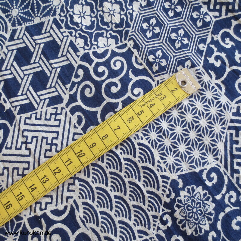 feinster Baumwollbatist Japan Kikko Musterpatchwork