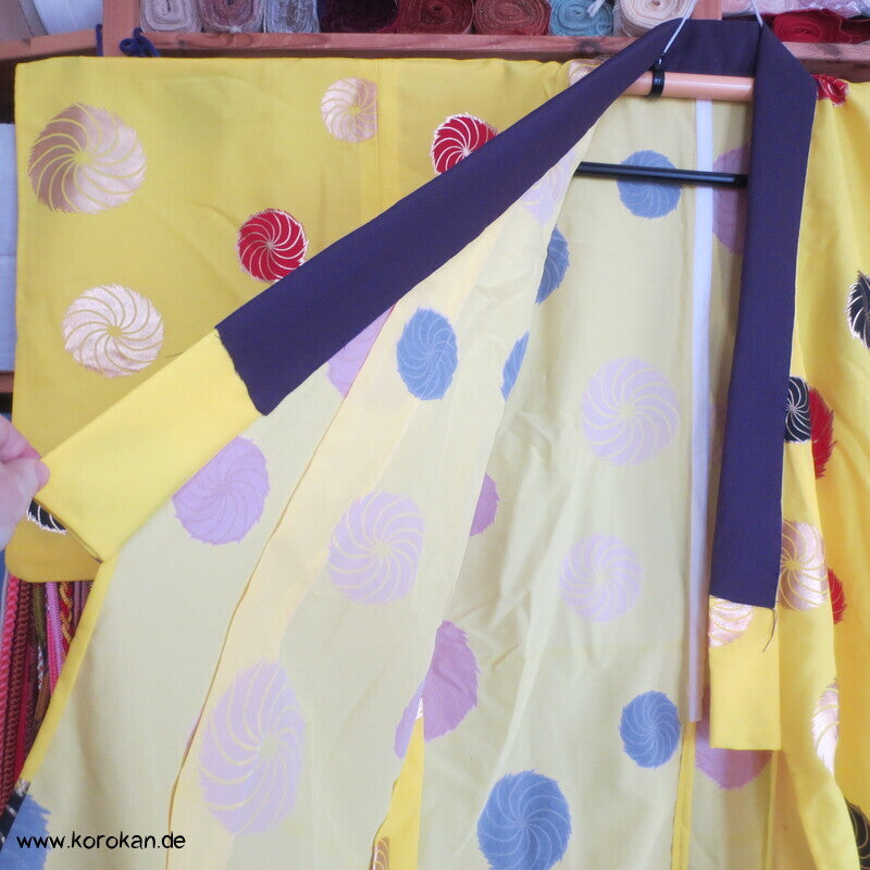 Festival drehende Windräder Hitoe Hakama Ue kurzer Kimono