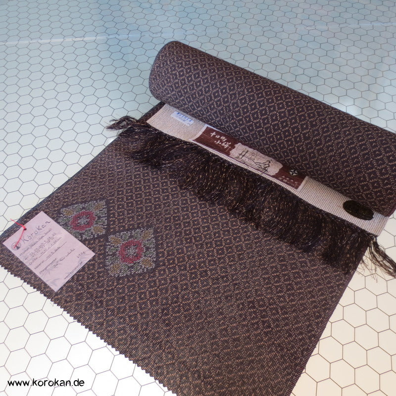 Rauten Kasuri Tsumugi Kimono Crepe Seide