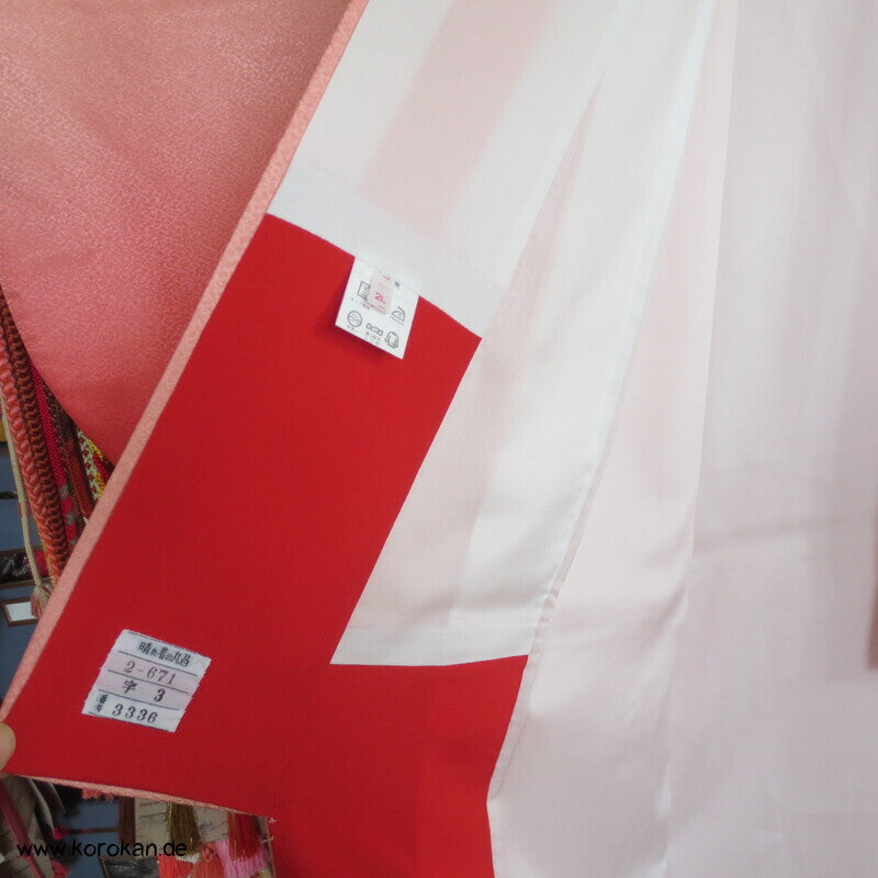 japanischer Ko - Furisode  Kimono - Morgenröte mit Sakura Blüten
