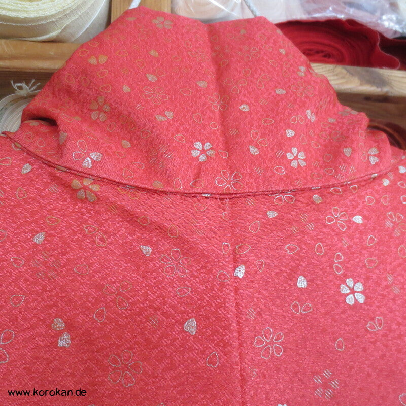 japanischer Ko - Furisode  Kimono - Morgenröte mit Sakura Blüten