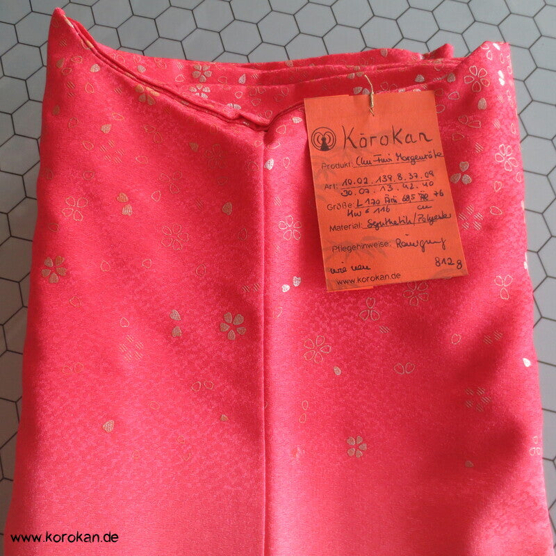 japanischer Ko - Furisode  Kimono - Morgenröte mit Sakura Blüten