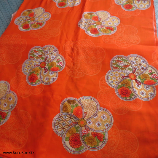 Ume - Blüten Juban Kimono Wollmusselin