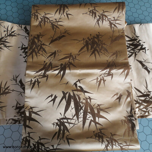 feiner Bambus Maru Obi in Satin gewebt