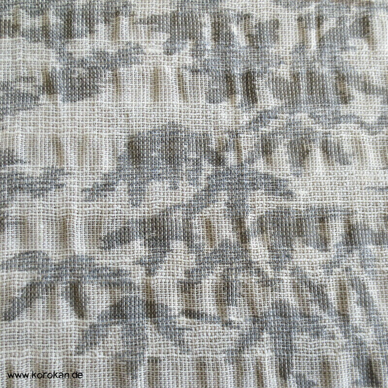 Kiku und Bambus Seersucker Ramie / Teteron Krepp