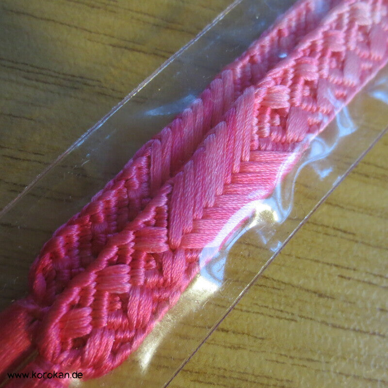 Haori Himo - Seide, pink Verlauf