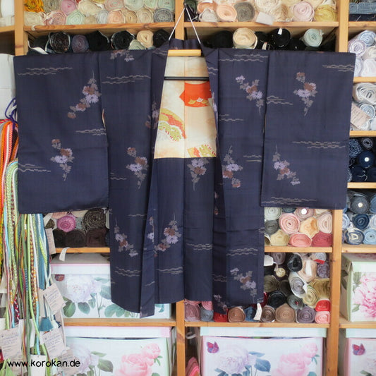 Mitternachts Chrysanthemensträuße Haori