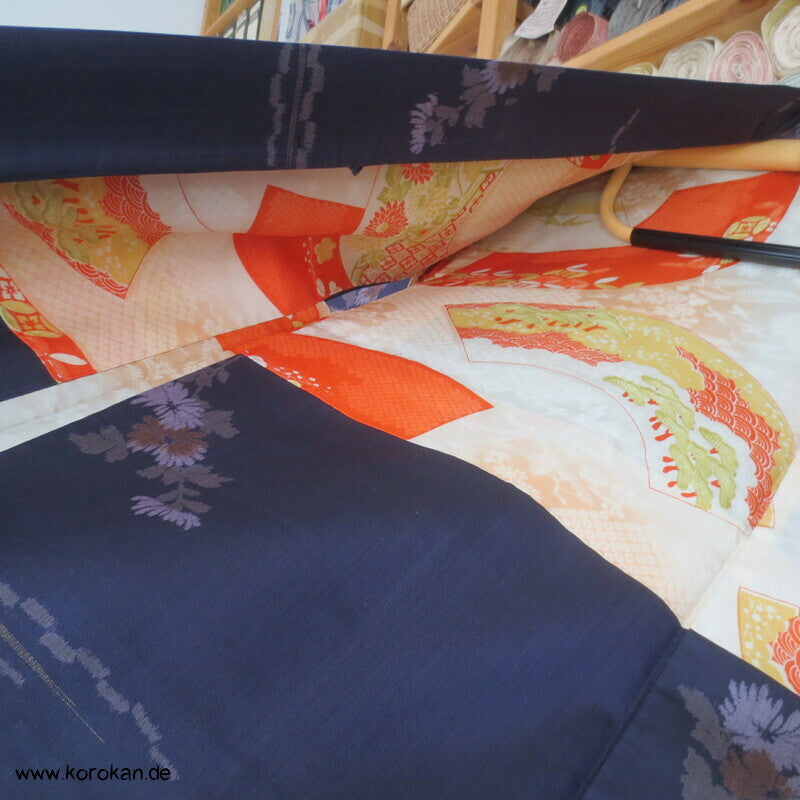 Mitternachts Chrysanthemensträuße Haori