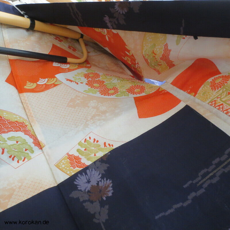 Mitternachts Chrysanthemensträuße Haori