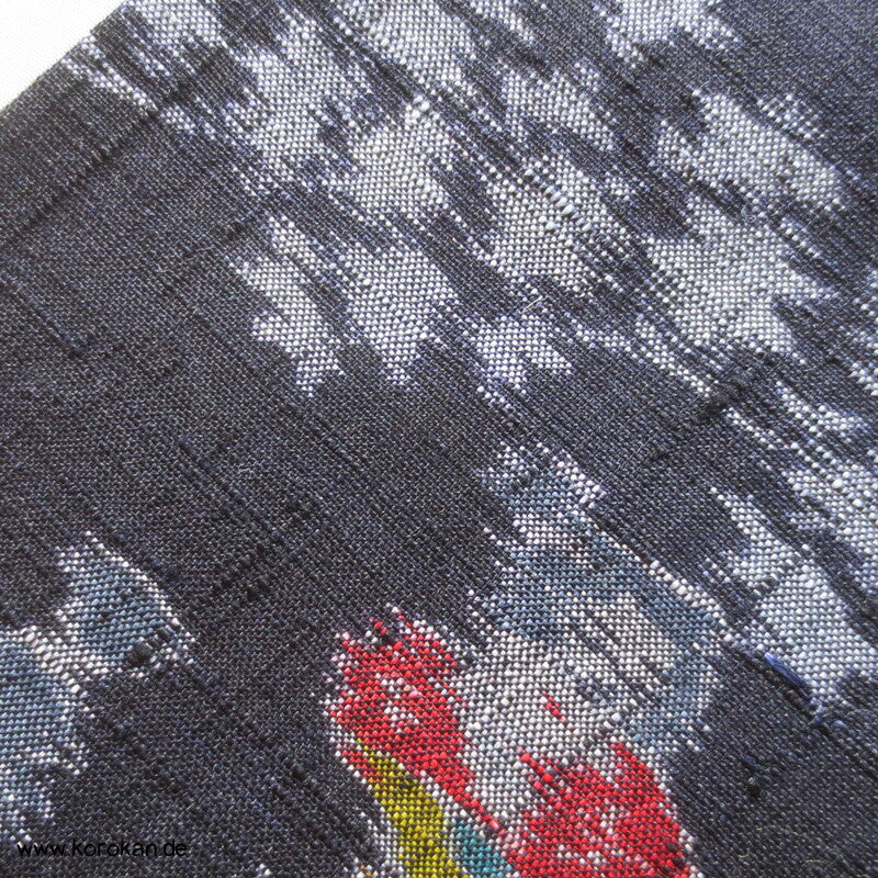 Kasuri Japanerinnen Tsumugi Seiden Kimono