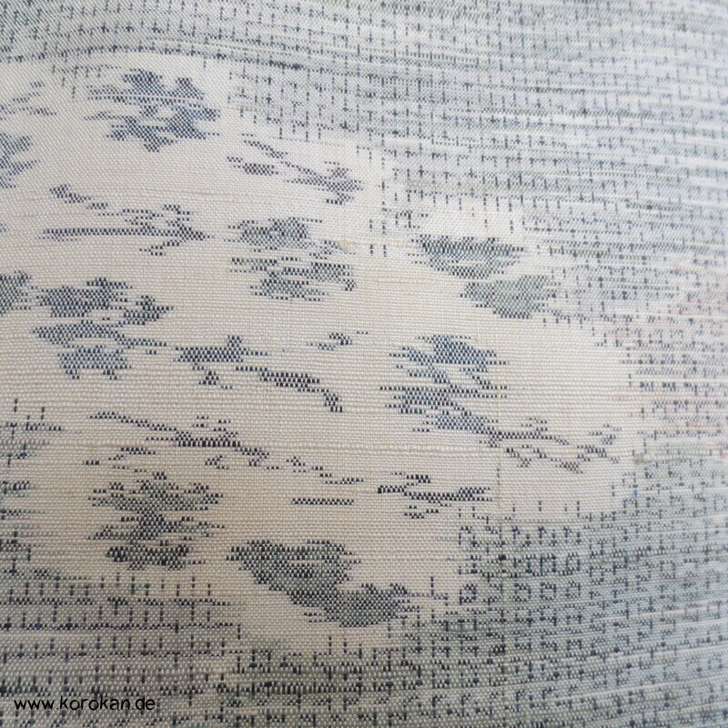 Wolken Kasuri Tsumugi Seiden Kimono