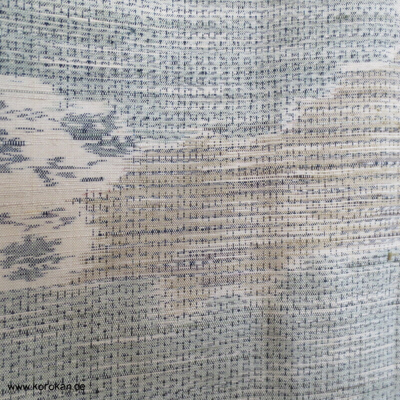 Wolken Kasuri Tsumugi Seiden Kimono