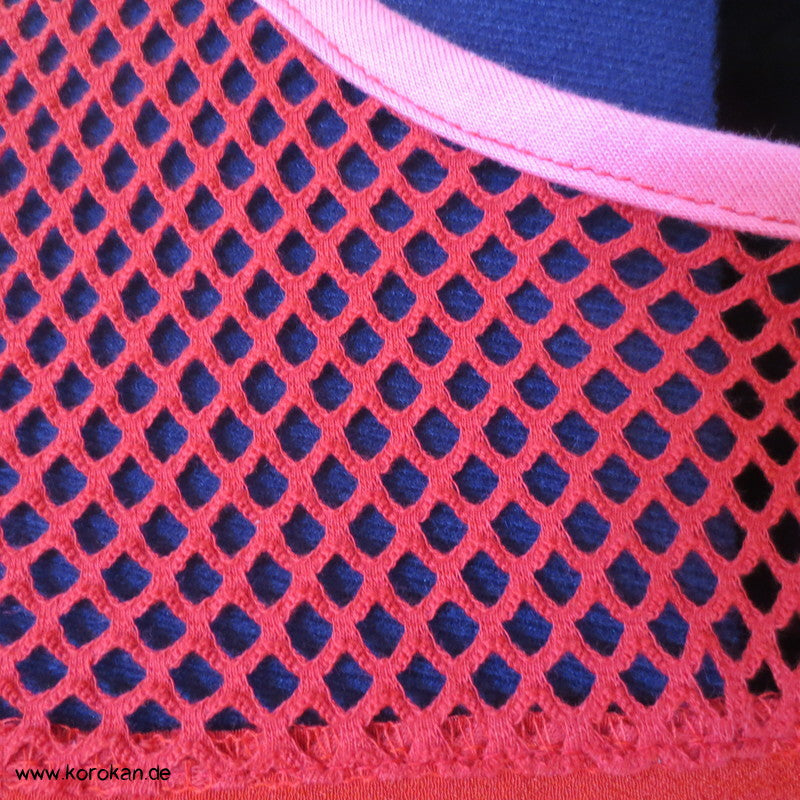 roter Baumwollnetzjersey, Kimono Stoff Einsätze T - Shirt