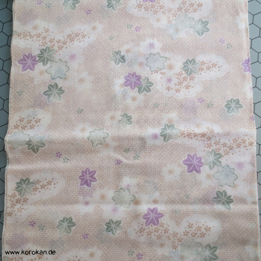 Ahornblättern Juban Kimono Wollmusselin