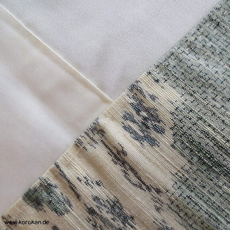 Wolken Kasuri Tsumugi Seiden Kimono