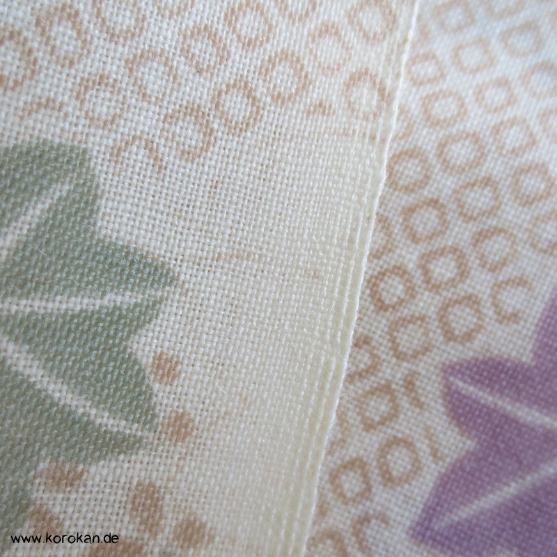 Ahornblättern Juban Kimono Wollmusselin