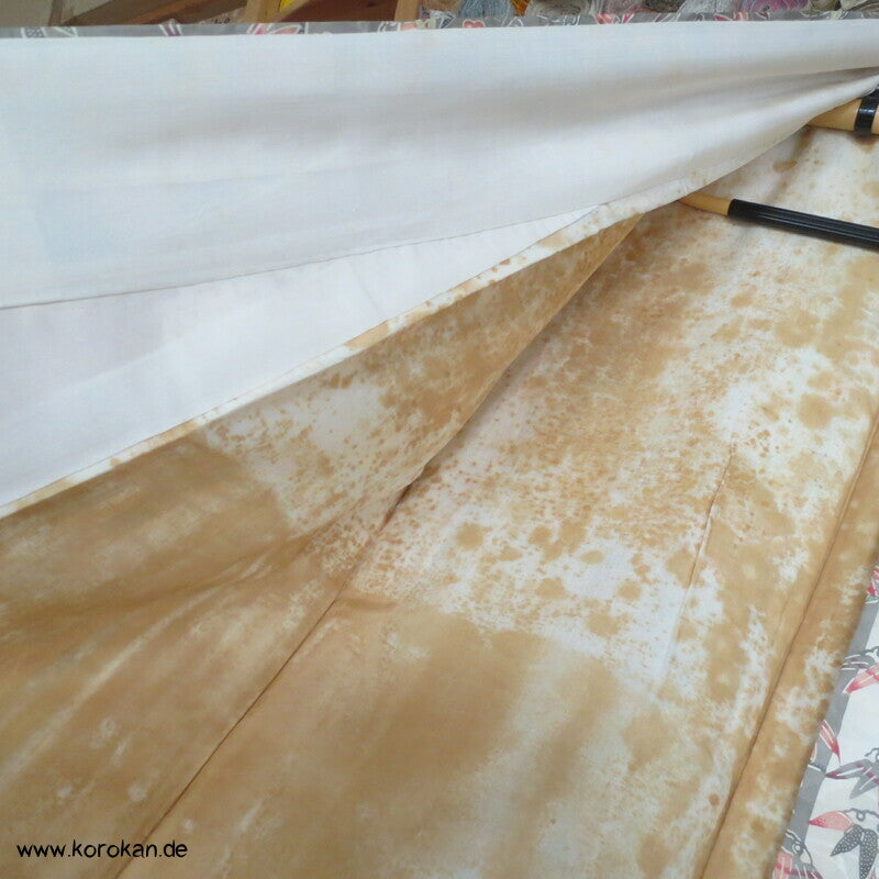 Bambusdickicht Seidensatin Homongi Kimono