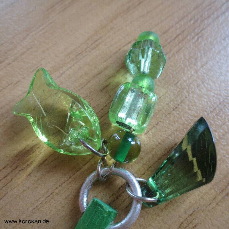 Haarnadel / Haarstab, Glas- /perlen an Holzstab