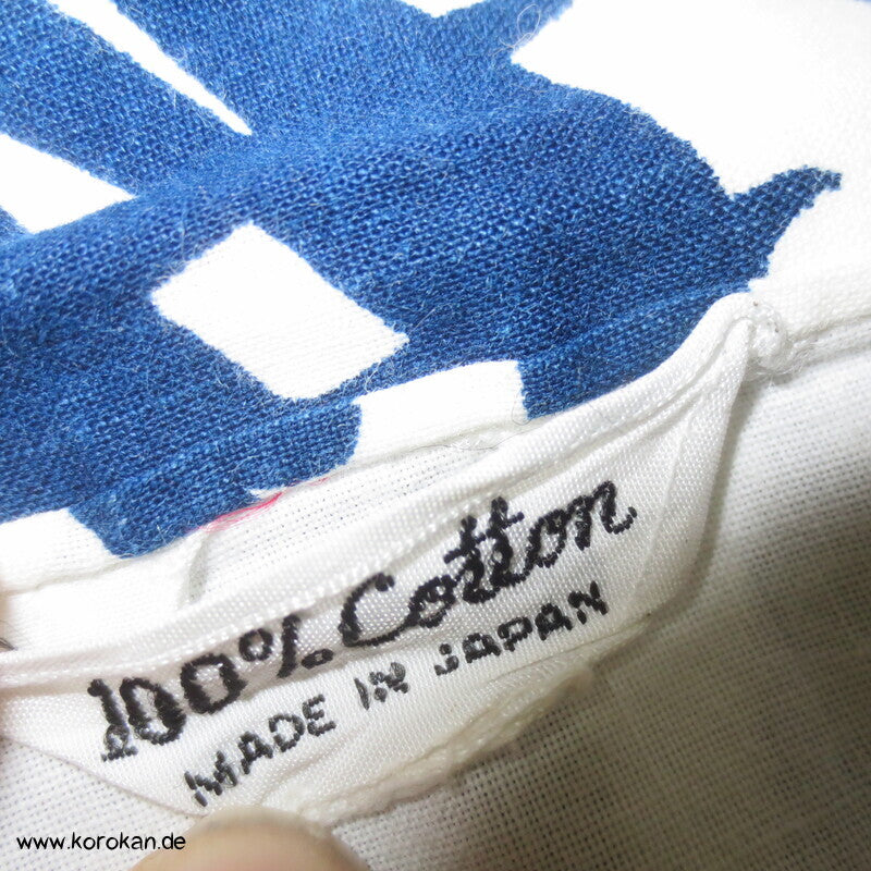 Yukata / Nemaki Schlaf Baumwoll Kimono, Kanji auf weiß