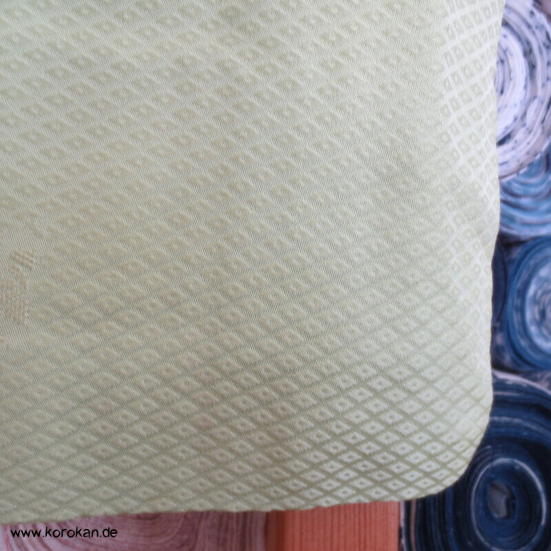 Iromuji Kimono Seidendamast, limone Hitta Kanoko