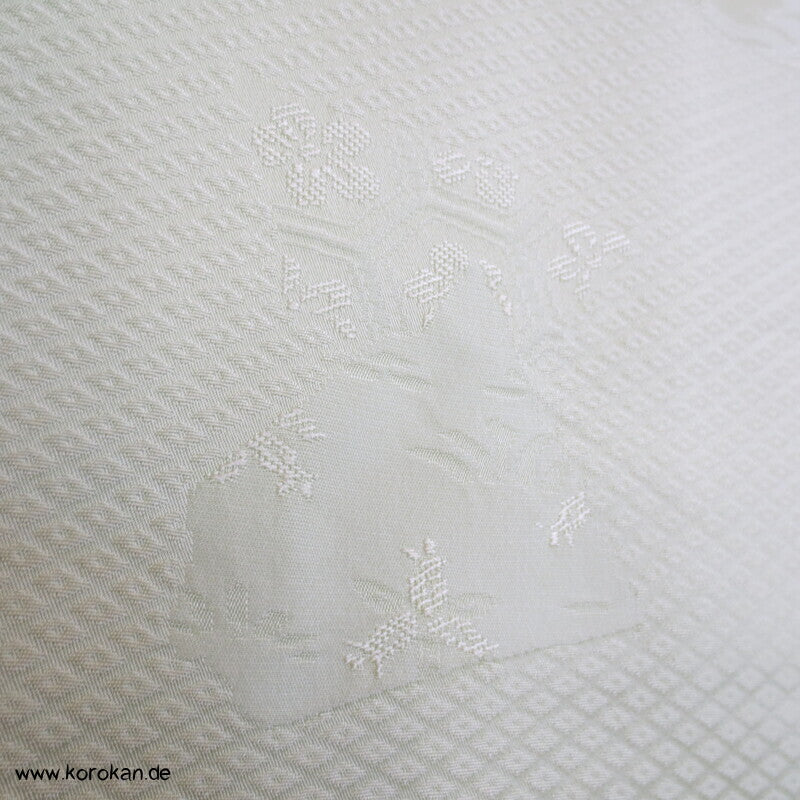 Iromuji Kimono Seidendamast, limone Hitta Kanoko