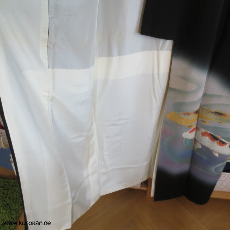 Koi Karpfenteich Vintage Tomesode Seiden Kimono