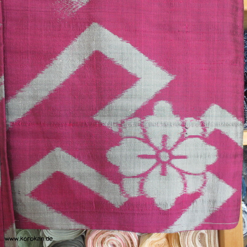 Wildseiden Meisen Sayagata Blüten Haori