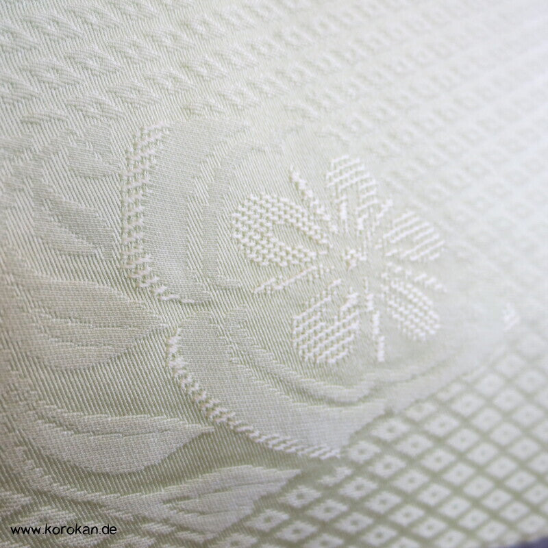 Iromuji Kimono Seidendamast, limone Hitta Kanoko