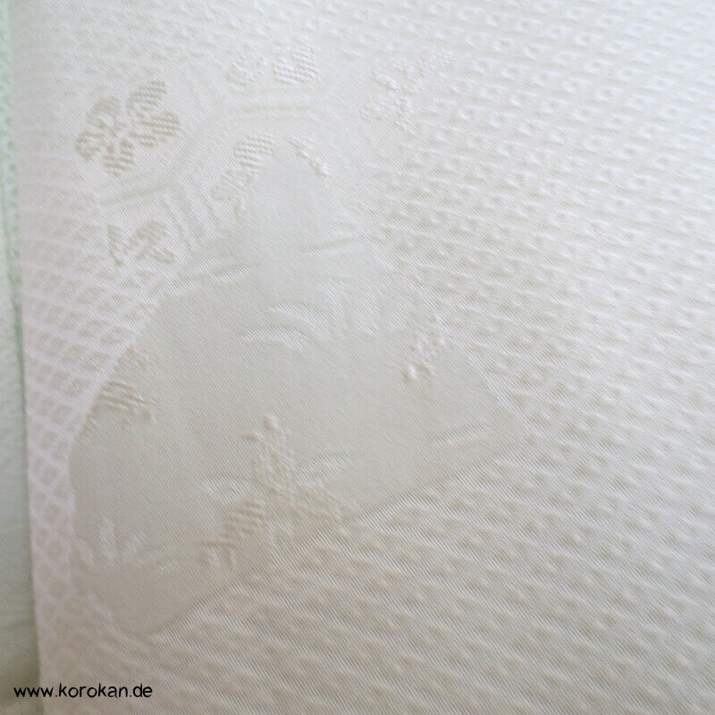 Iromuji Kimono Seidendamast, limone Hitta Kanoko