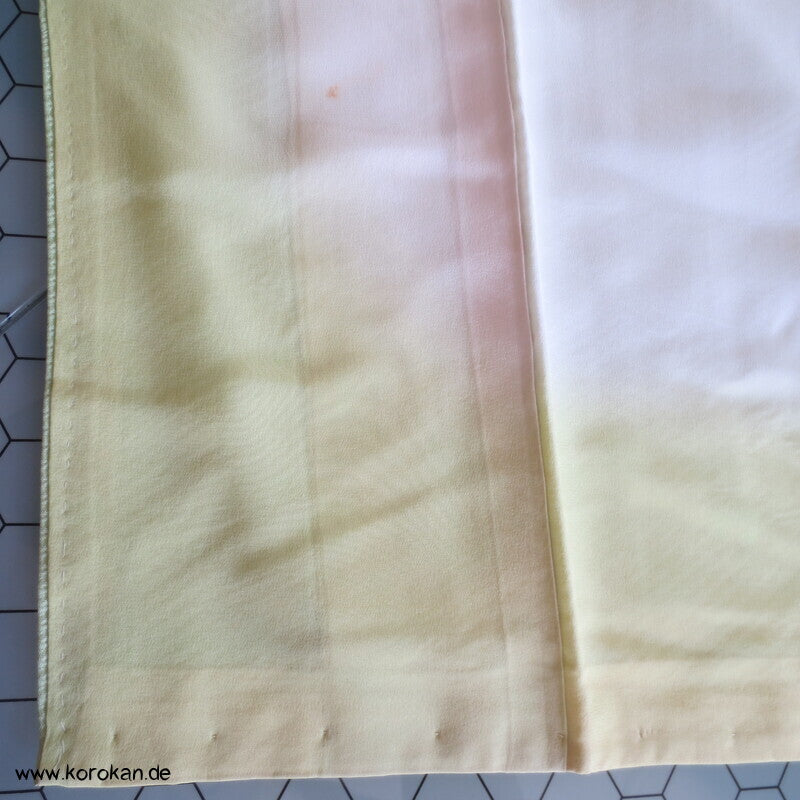 Iromuji Kimono Seidendamast, limone Hitta Kanoko