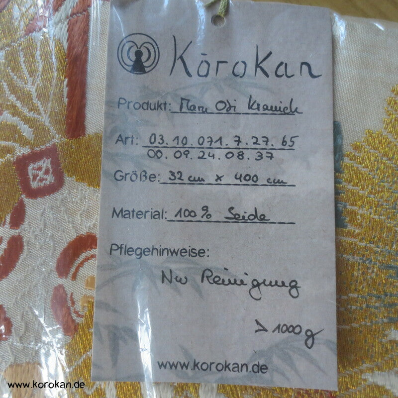 Fächer und Kraniche antiker Maru Obi