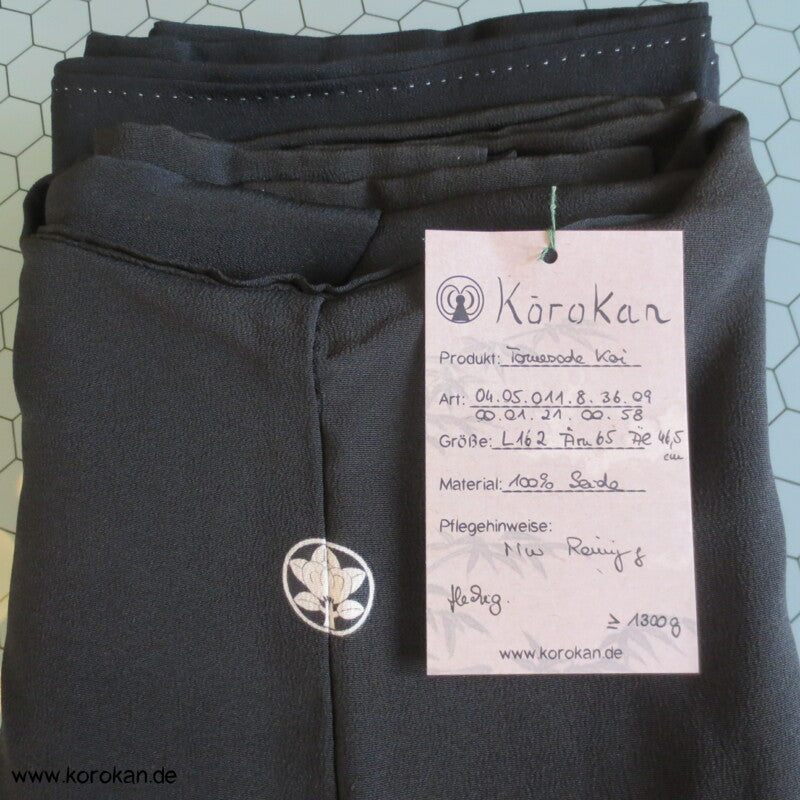 Koi Karpfenteich Vintage Tomesode Seiden Kimono