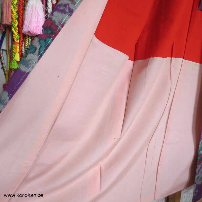 Blumen Meisen Wildseiden Komon Kimono