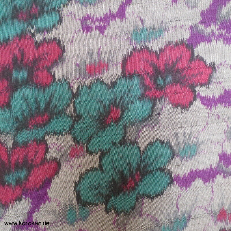 Blumen Meisen Wildseiden Komon Kimono