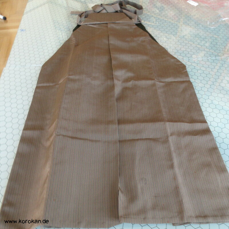 braun blau natur Streifen Hakama - Andon - Rock - Typ