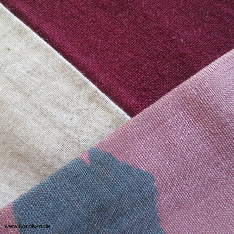 Blüten, Arabesken Meisen Druck Seiden Kimono