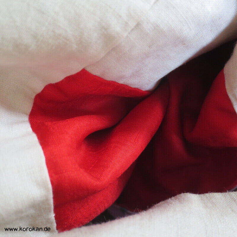 Blüten, Arabesken Meisen Druck Seiden Kimono