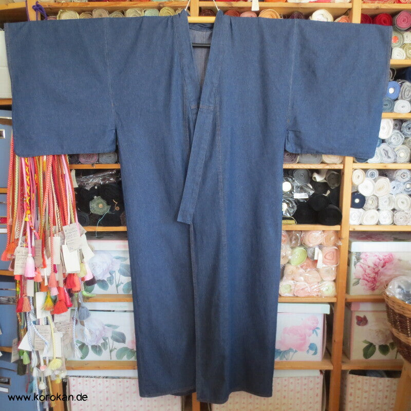 Jeans Kimono, Yukata oder Hitoe, Baumwolldenim, groß