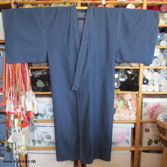 Jeans Kimono, Yukata oder Hitoe, Baumwolldenim, groß