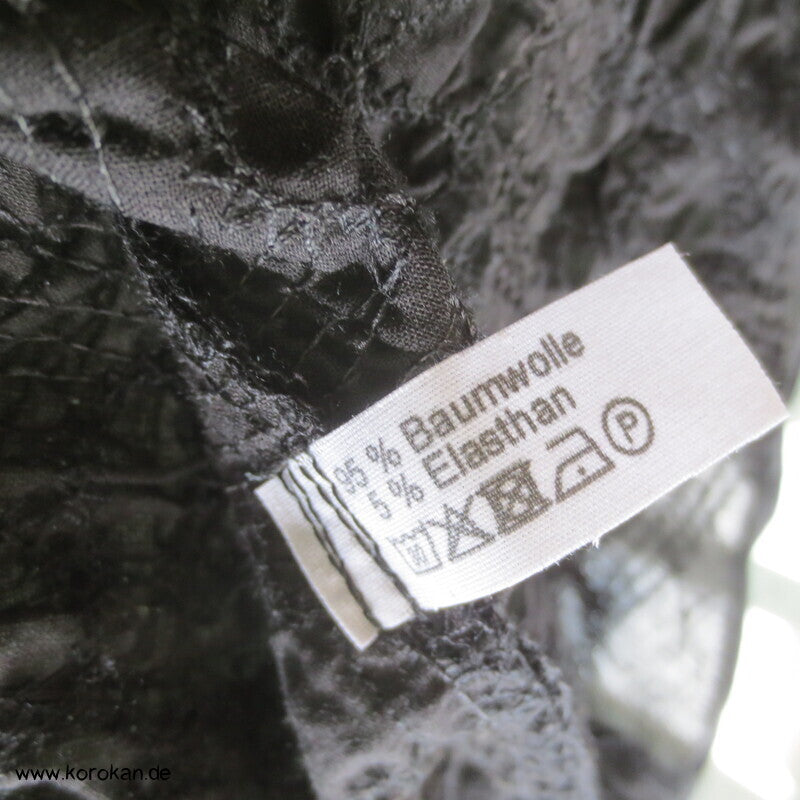 Baumwoll Smok Blusen Shirt - kurze Flügelärmel