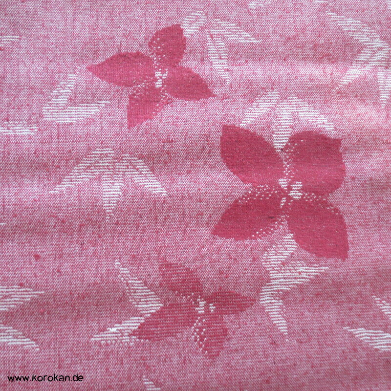 japanischer Bambusblätter Kimono Wollmischjacquard