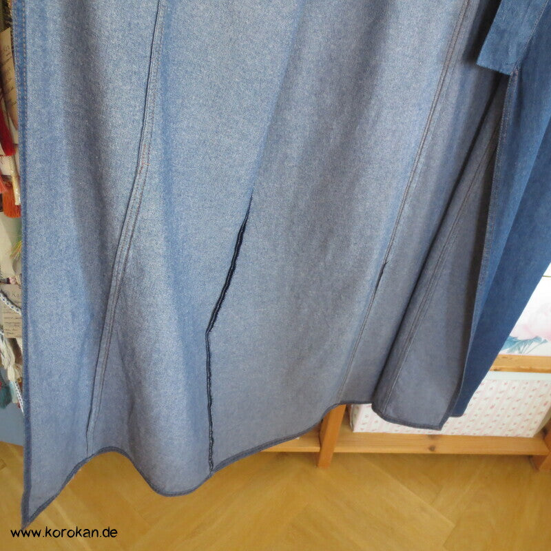 Jeans Kimono, Yukata oder Hitoe, Baumwolldenim, groß