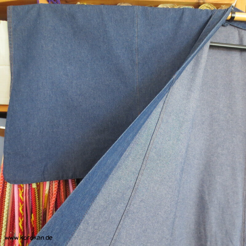 Jeans Kimono, Yukata oder Hitoe, Baumwolldenim, groß