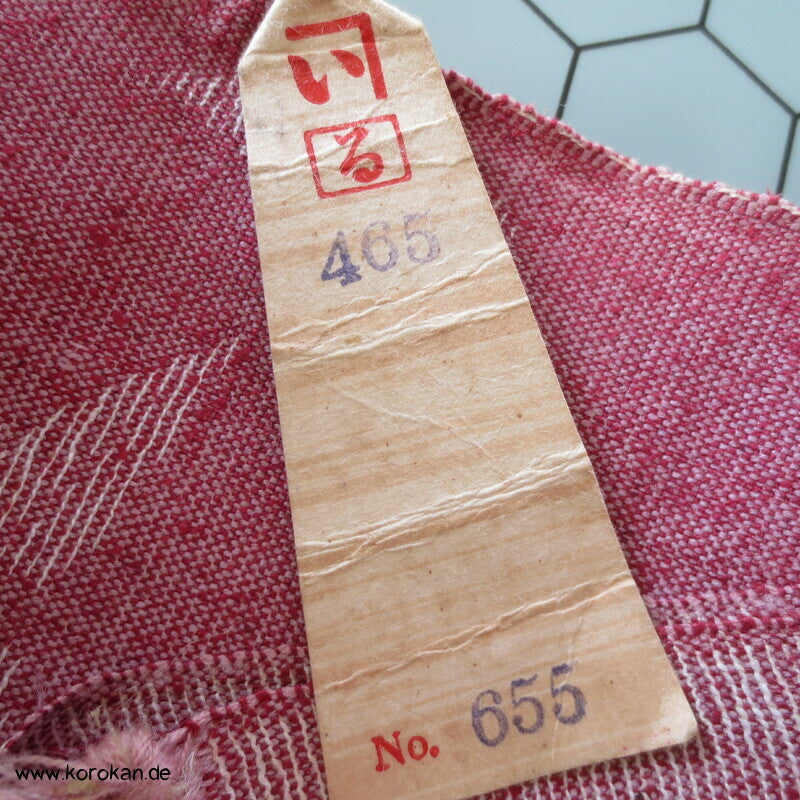 japanischer Bambusblätter Kimono Wollmischjacquard